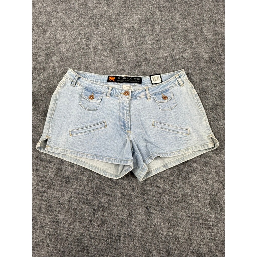 Parasuco Ergonomic Jeans Women Light Wash Denim Shorts Size 32 8548CIS NEW